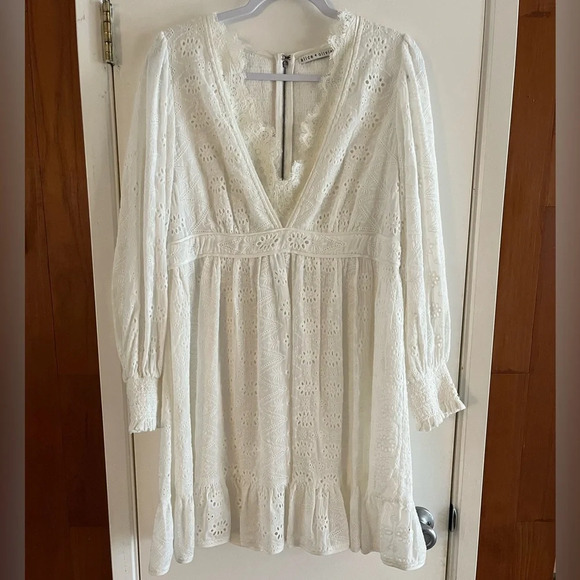 Alice + Olivia Marita Smocked Mini Dress - Picture 2 of 8